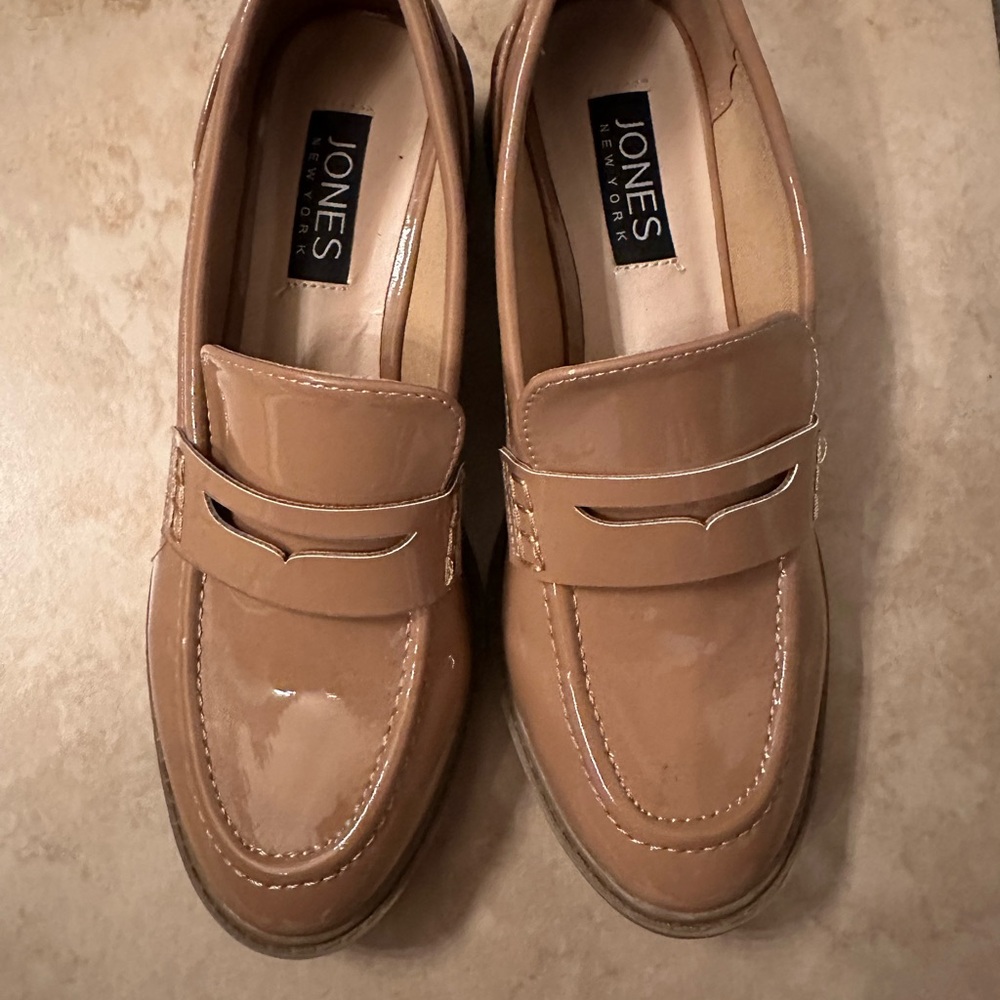 Jones New York Light Brown Slip-On Loafers